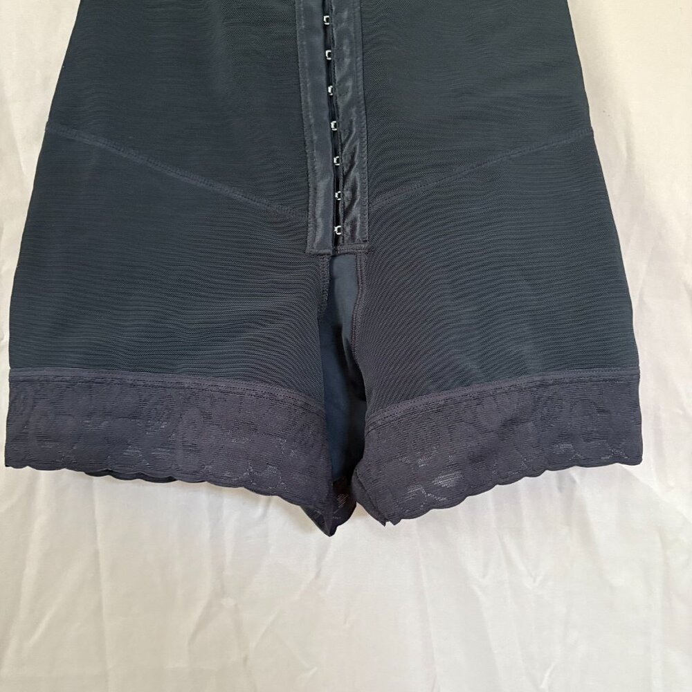 Shaperx Womens Black Open Bust Bodysuit/Fajas Tummy Control Size XL - Picture 2 of 12